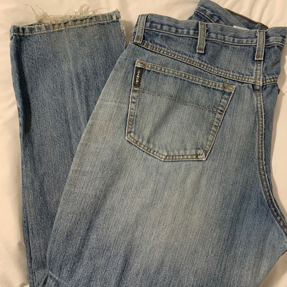 starched cinch jeans